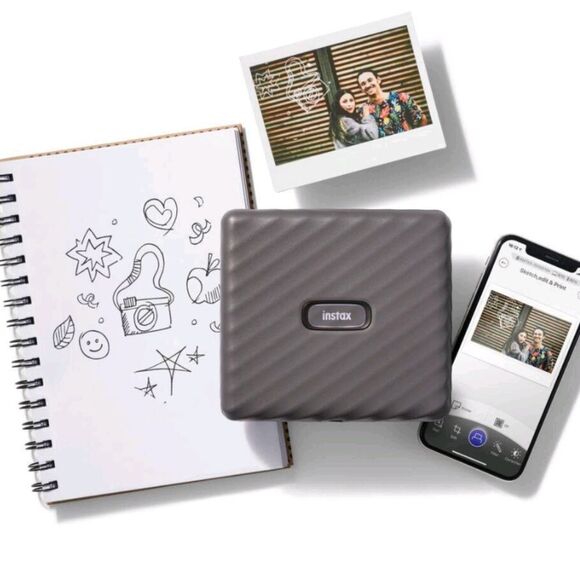 FujiFilm Instax Link Wide Smartphone Printer- Mocha Grey